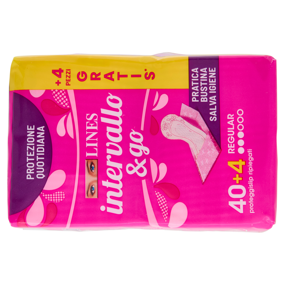 Lines intervallo & go Regular proteggislip ripiegati 40 + 4 pz