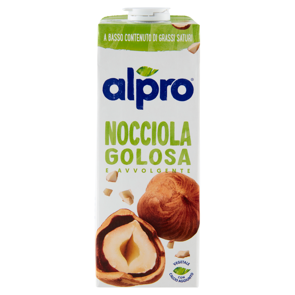 Alpro Classico Nocciola, Bevanda 100% Vegetale, Basso Contenuto di grassi, Senza Lattosio, 1l