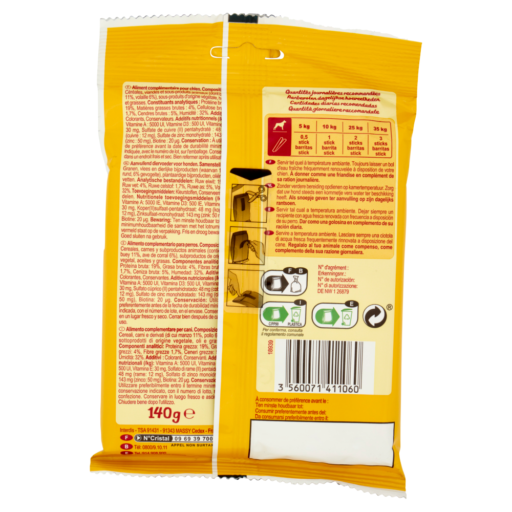 Carrefour Companino Twisties con Manzo con Pollame x8 140 g