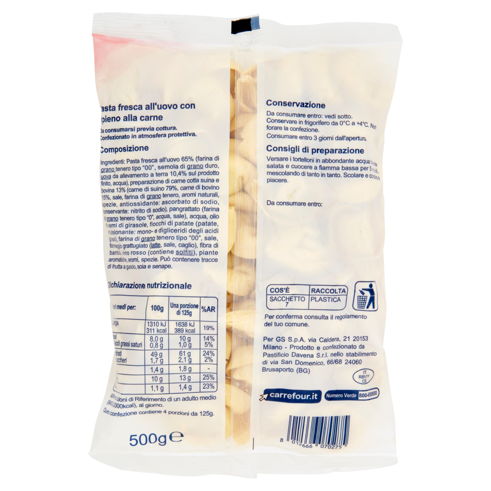 Simpl Tortelloni alla carne 500 g