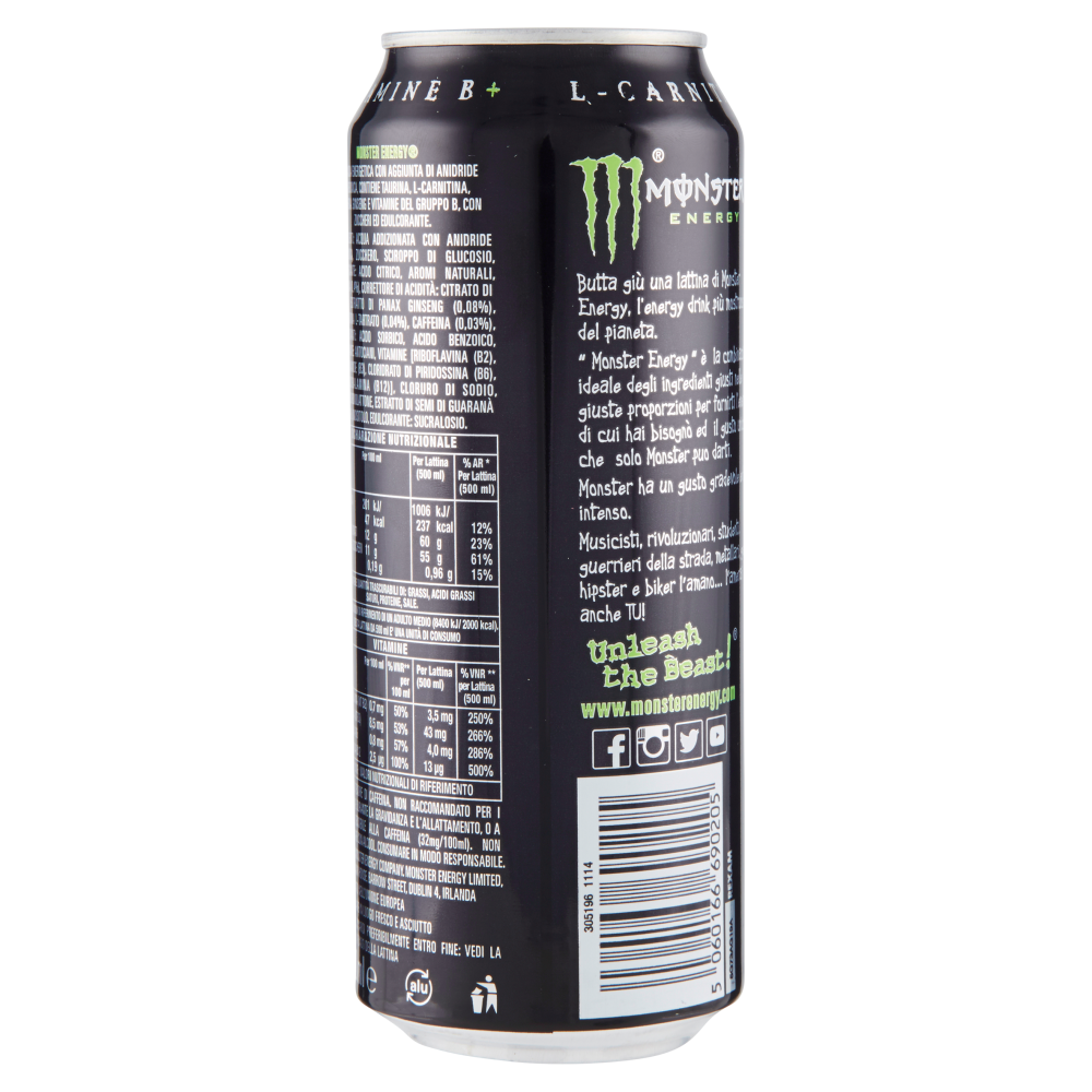 Monster green da 0,5 l