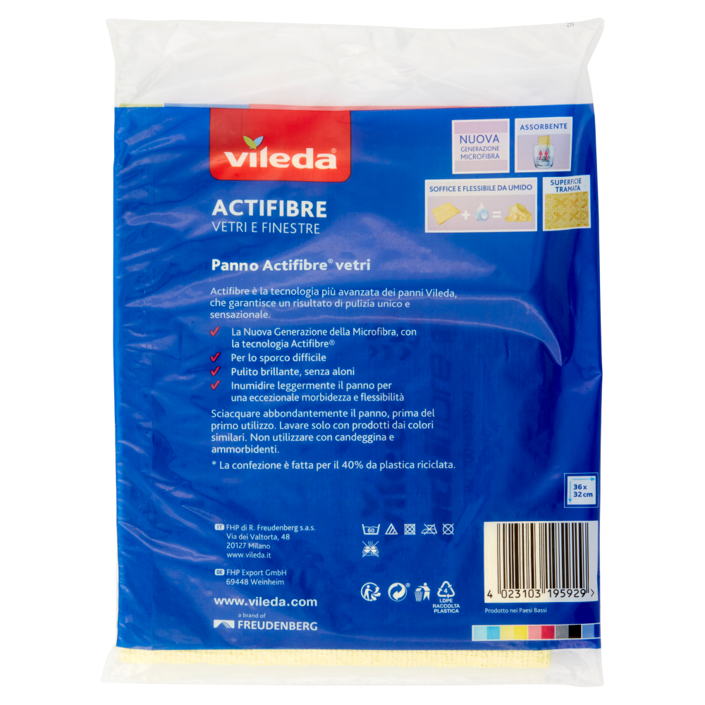 Vileda Actifibre Vetri e Finestre 1 pz