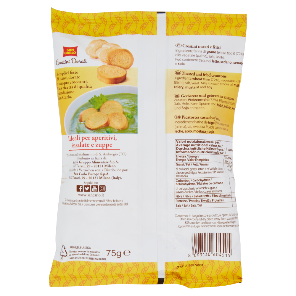 San Carlo Crostini Dorati Classici 75 G Carrefour