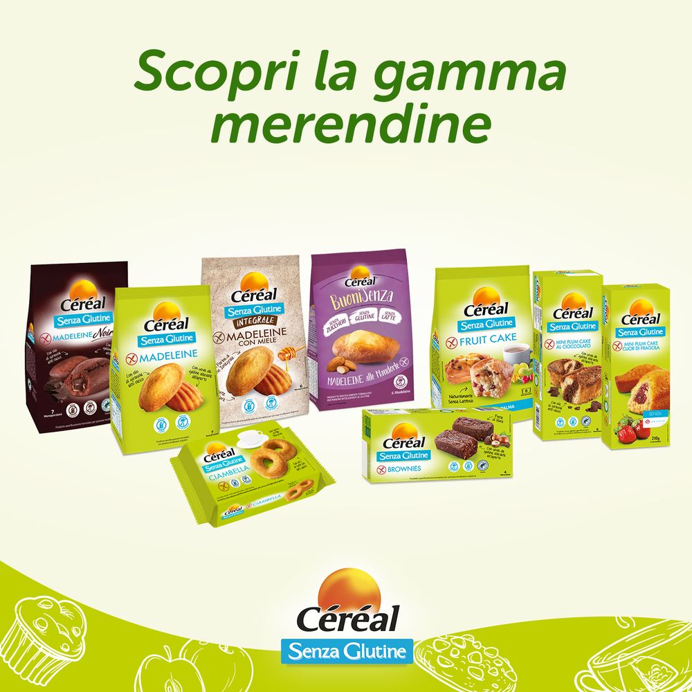 Céréal Senza Glutine Madeleine - 7 monoporzioni - 200g