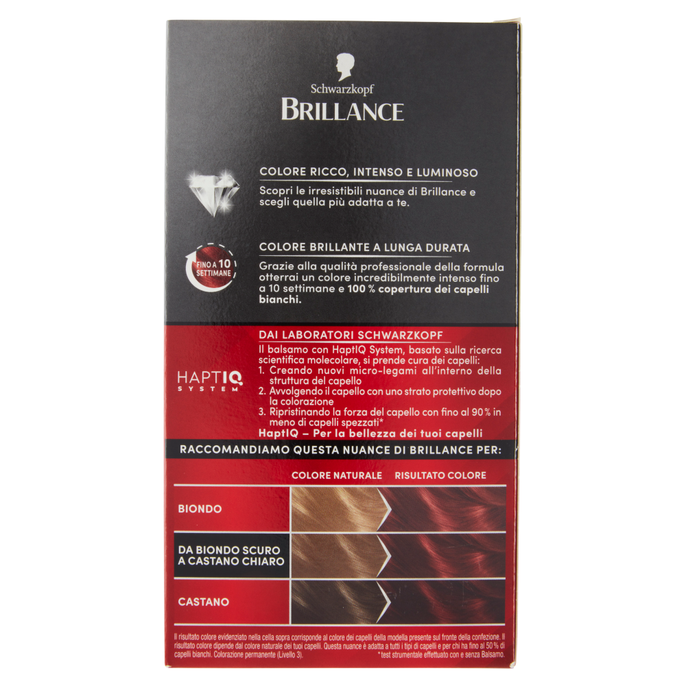 Brillance Colorazione Permanente Intensiva 872 Rosso Intenso Rubino