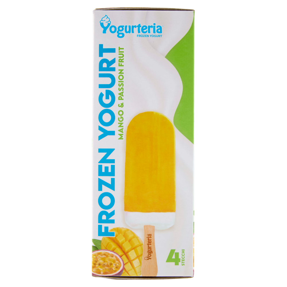 Yogurteria Frozen Yogurt Mango Passion Fruit Stecchi 4 x 60 g