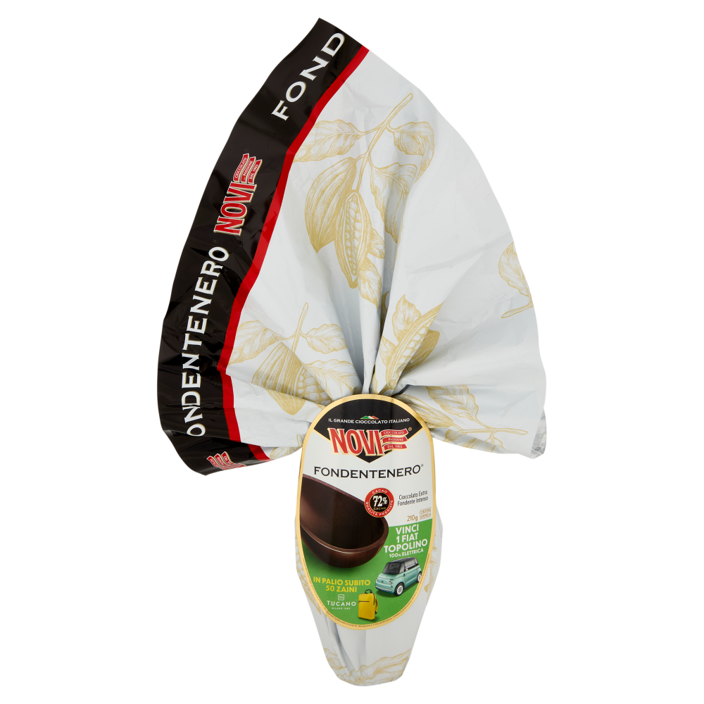 Novi Uovo Fondentenero Cioccolato Extra Fondente Intenso 210 g
