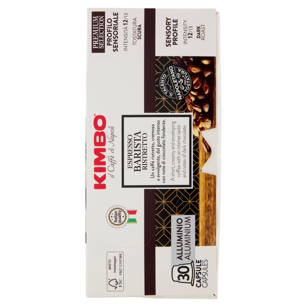 Kimbo Espresso Barista Ristretto Capsule Compatibili con Macchine Nespresso* Original 30 x 5,5 g