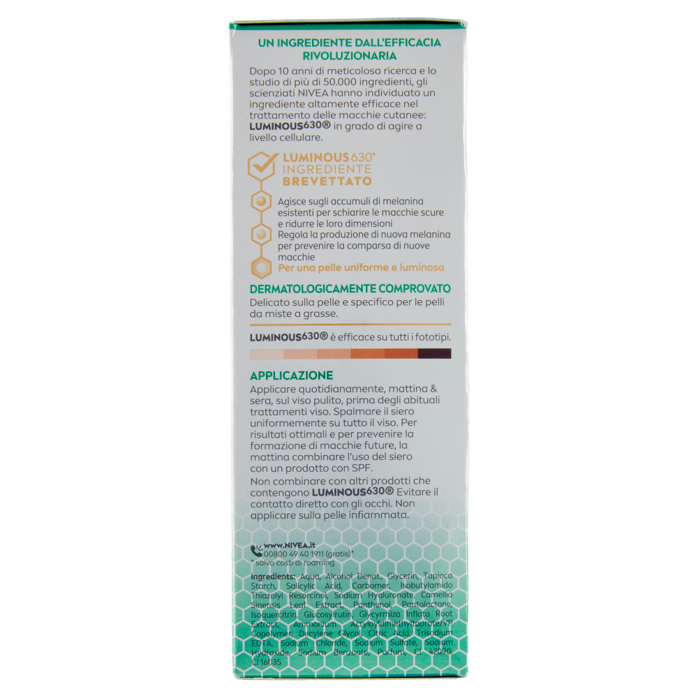 Nivea Cellular Luminous630 Anti-Macchie Siero Anti-Macchie Post Acne Perfezionatore Pelle 30 ml