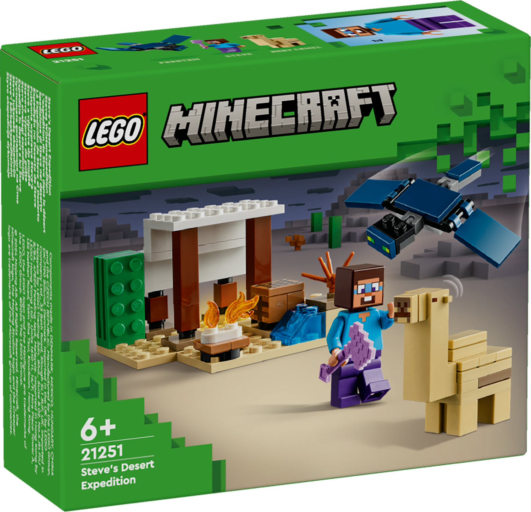 LEGO Minecraft Spedizione di Steve nel deserto