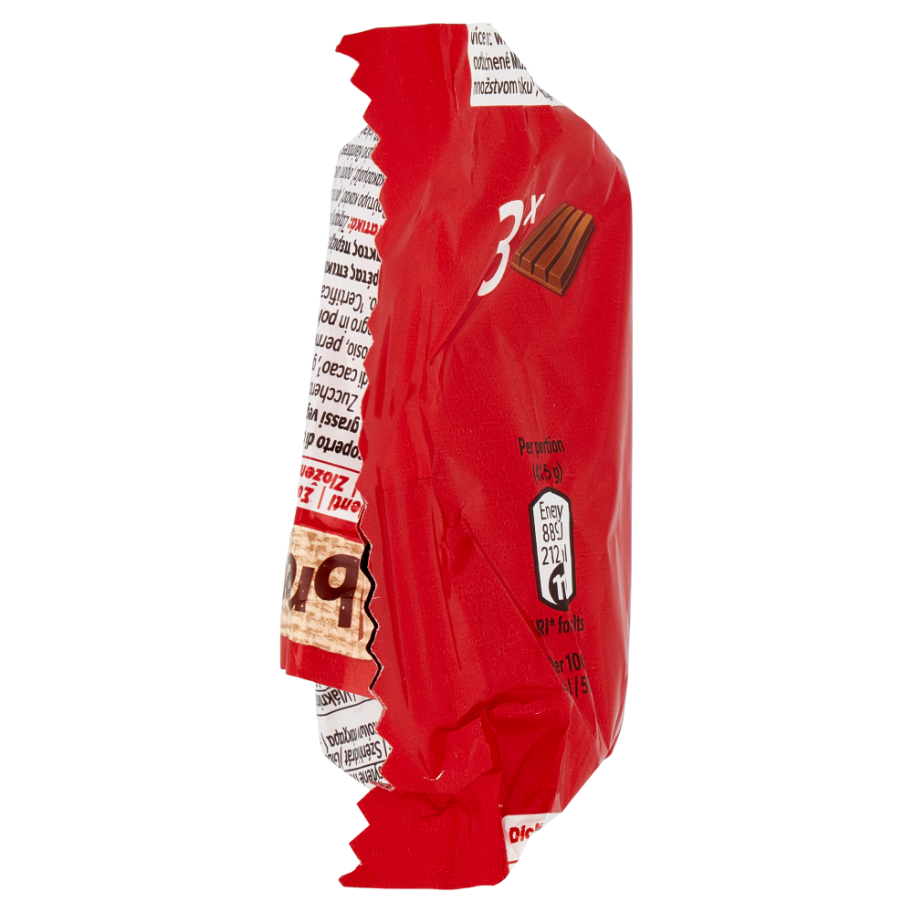 KITKAT Original Wafer ricoperto di Cioccolato al Latte 3 snack da 41,5g