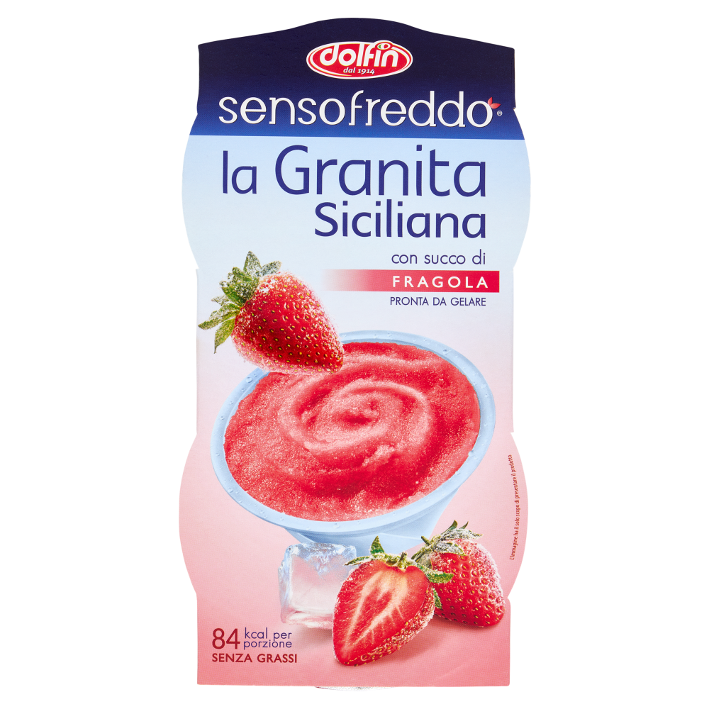 dolfin sensofreddo la Granita Siciliana con succo di Fragola 2 x 100 ml