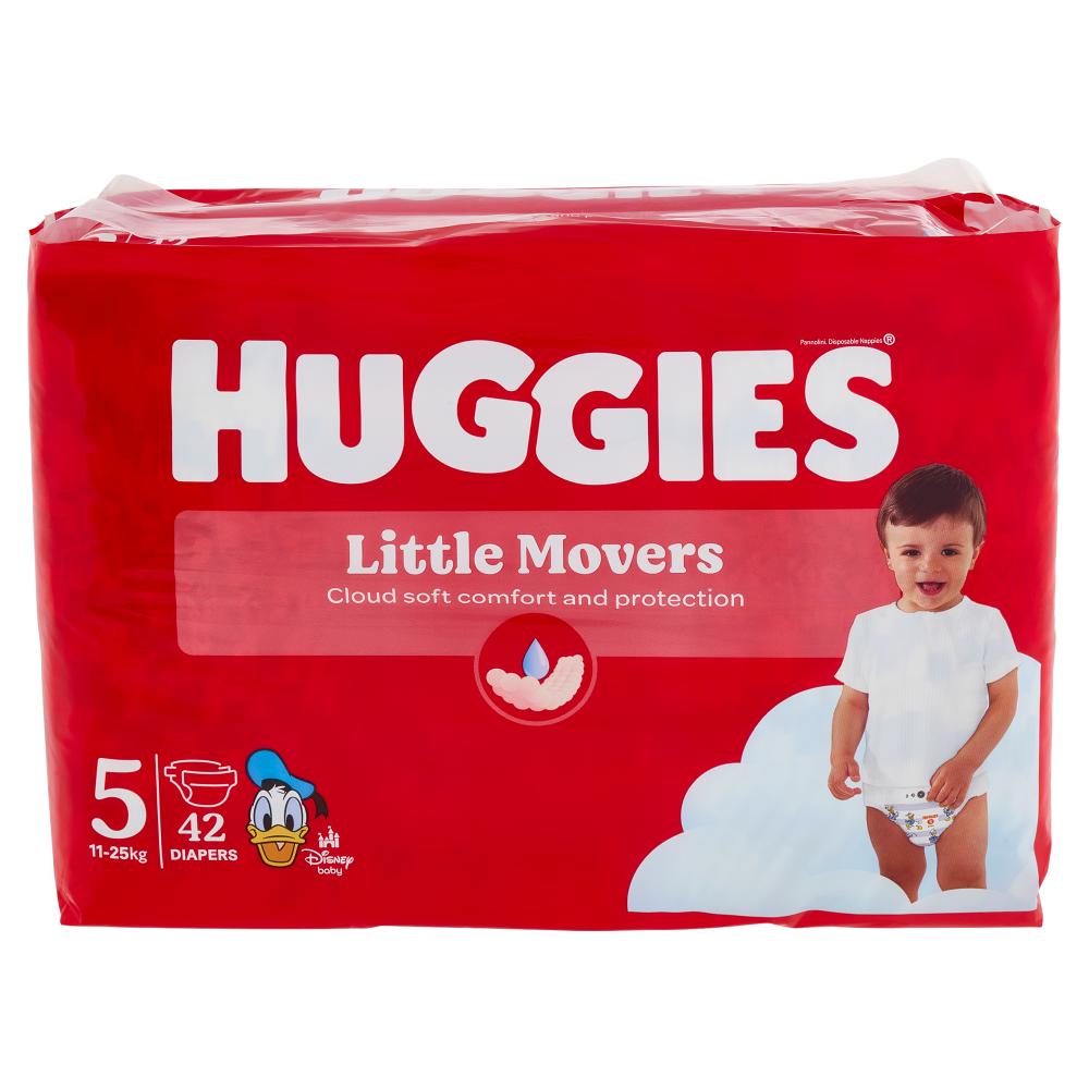 Huggies Little Movers Pannolini 5 11-25 Kg 42 pz