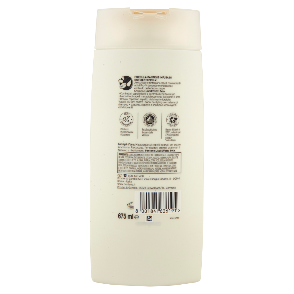 Pantene Shampoo Lisci Effetto Seta 675 ml