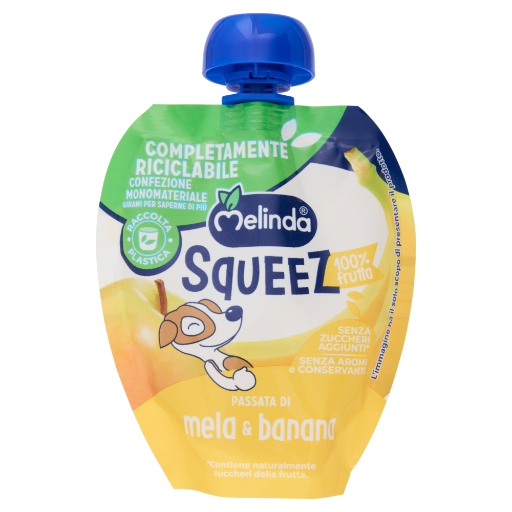 Melinda Squeez 100% frutta Passata di mela & banana 90 g
