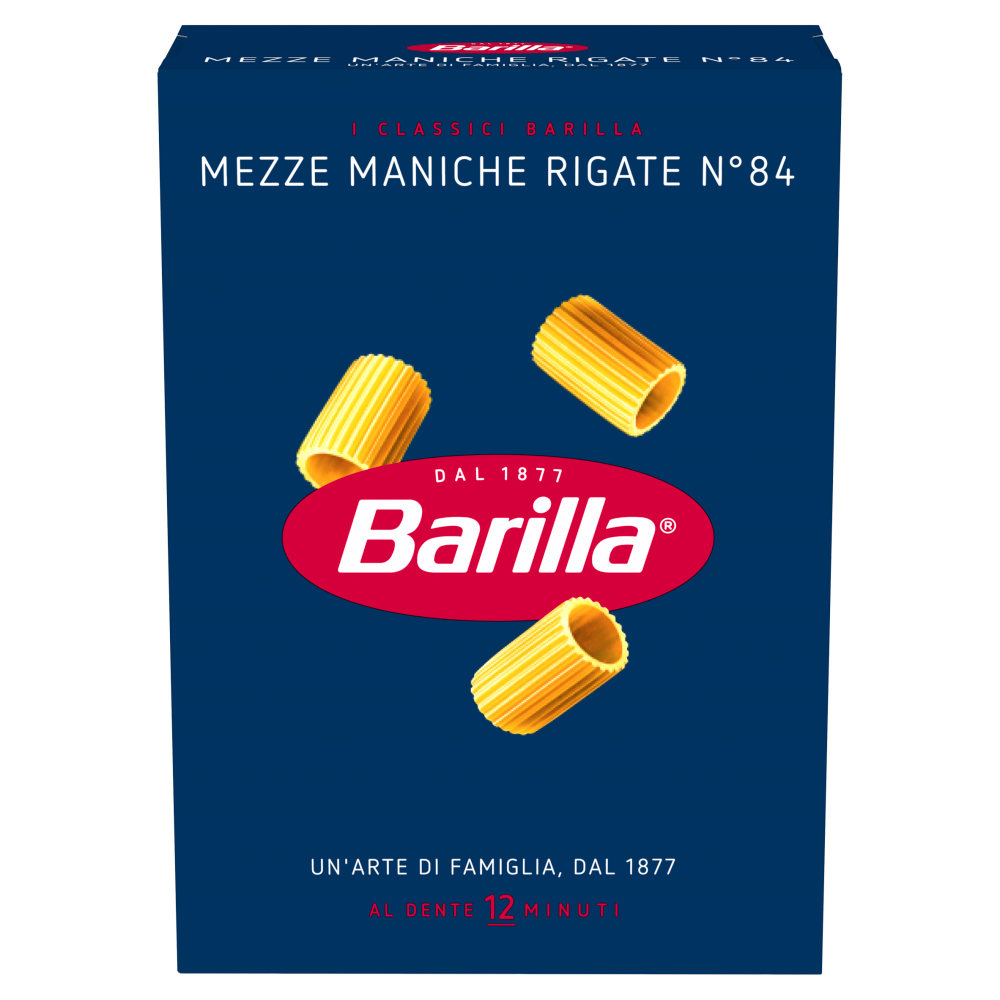 Barilla Pasta Mezze Maniche Rigate n.84 500g