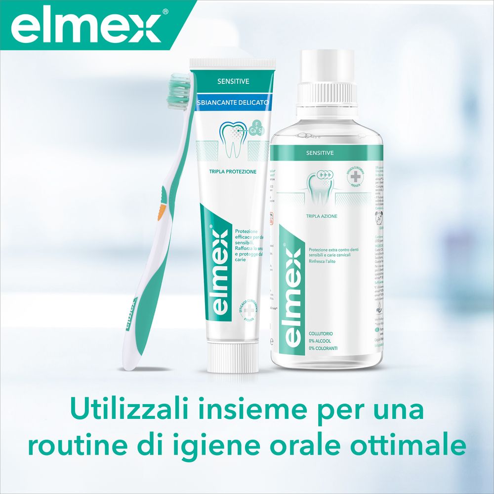 elmex dentifricio Sensitive Gentle White Sbiancante denti sensibili 75 ml