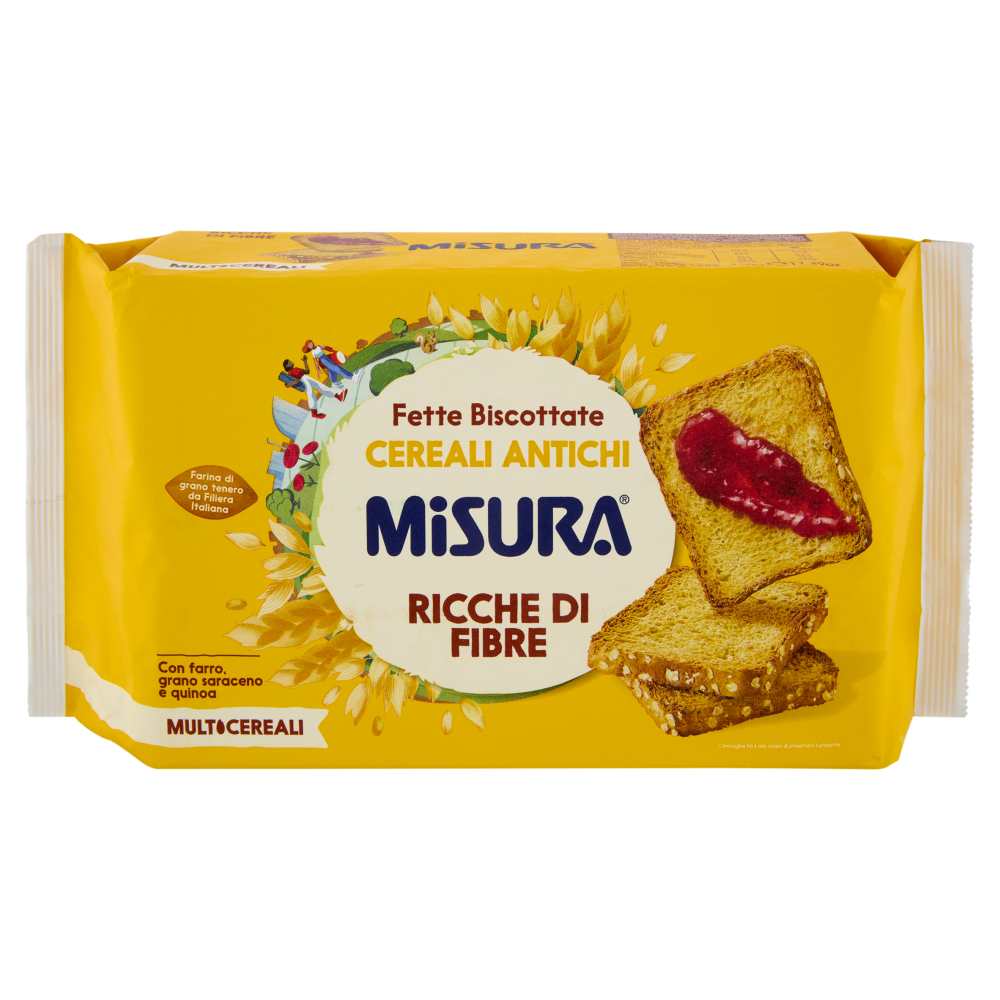Misura Multicereali Fette Biscottate Cereali Antichi 320 g