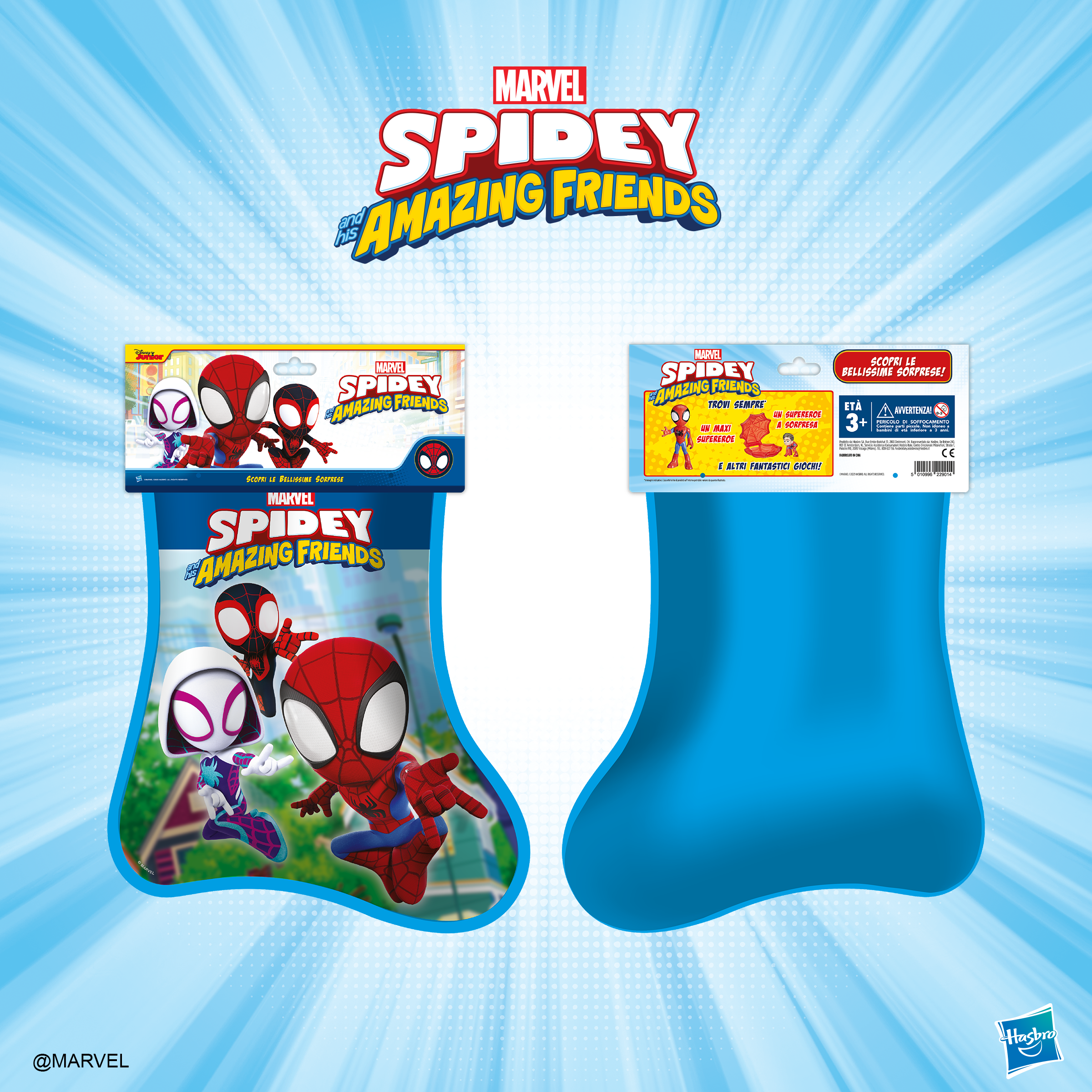 Hasbro Spidey e I Suoi Fantastici Amici Calza della befana 2024