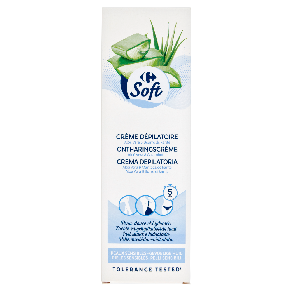 Carrefour Soft Crema Depilatoria Pelli Sensibili 200 ml