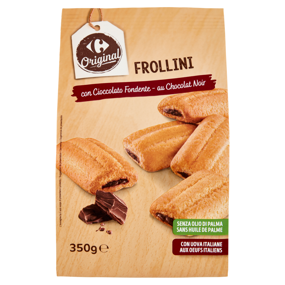 Carrefour Original Frollini con Cioccolato Fondente 350 g