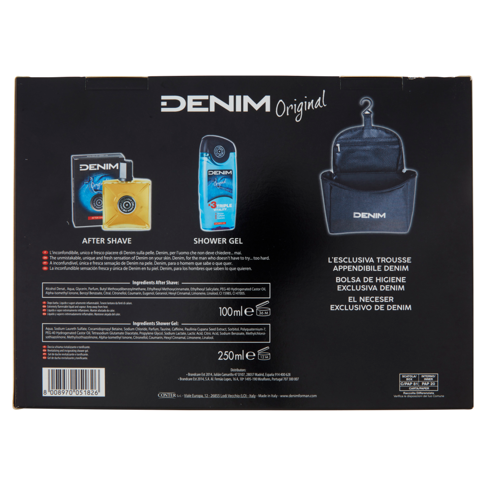 Denim Original Trousse Denim After Shave 100 ml + Shower Gel 250 ml