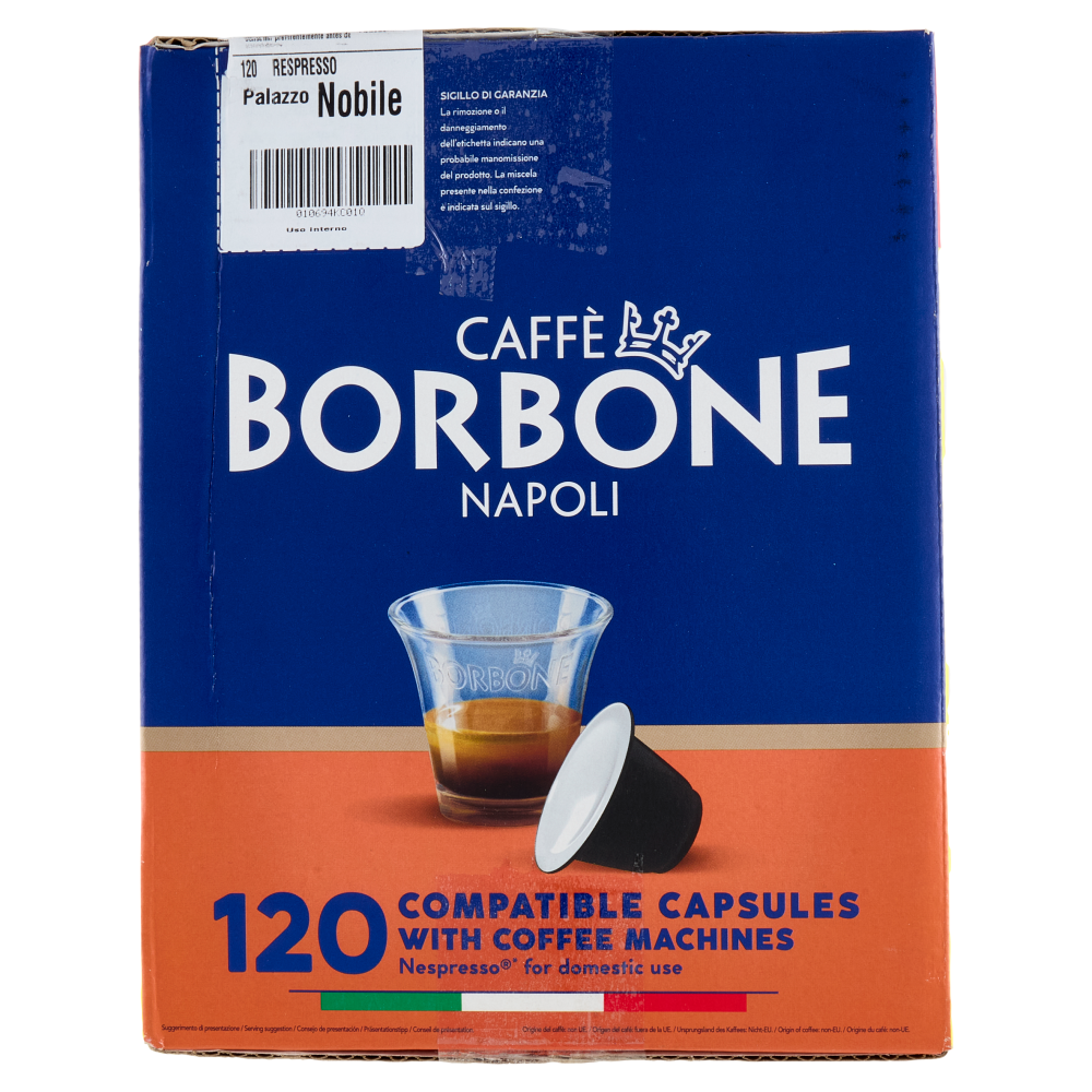 Caffè Borbone Miscela Nobile Capsule Compatibili Nespresso* ad uso domestico 120 x 5 g