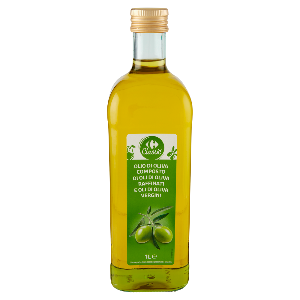 Carrefour Classic Olio di Oliva Composto da Oli di Oliva Raffinati e Oli di Oliva Vergini 1 L