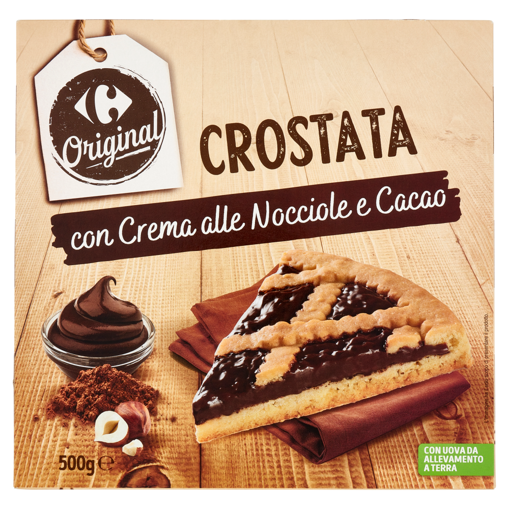 Carrefour Original Crostata con Crema alle Nocciole e Cacao 500 g