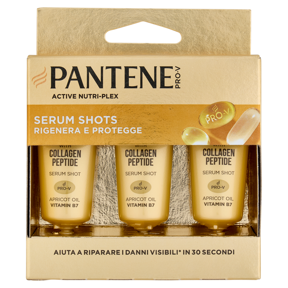 Pantene Pro-V Rigenera e Protegge Serum Shots Active Nutri-Plex 3 x 15 ml