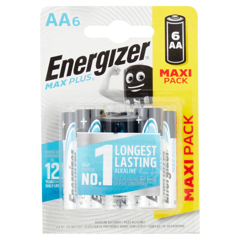 Energizer Max Plus AA Alkaline 6 pz