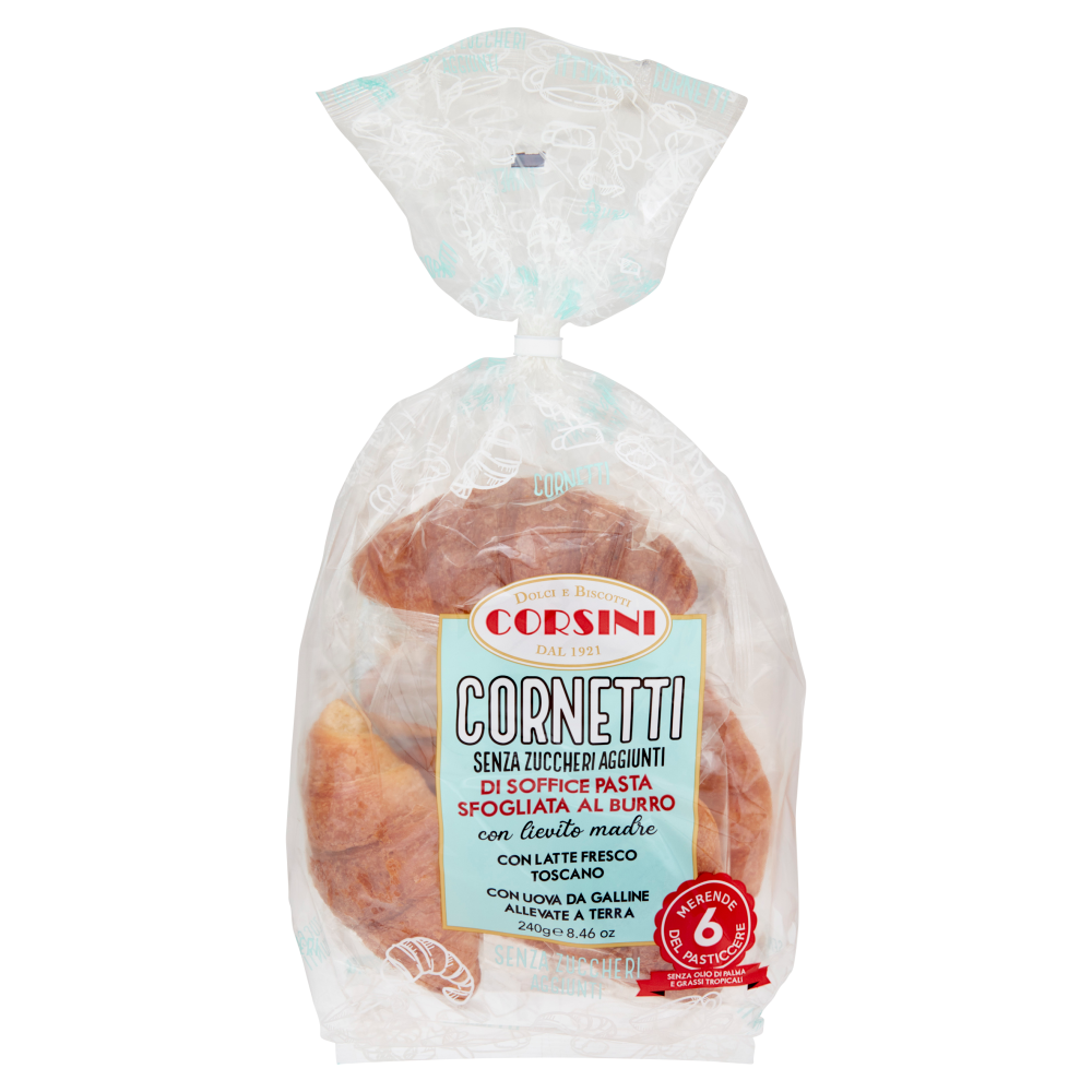 Corsini Cornetti Senza Zuccheri Aggiunti 6 x 40 g
