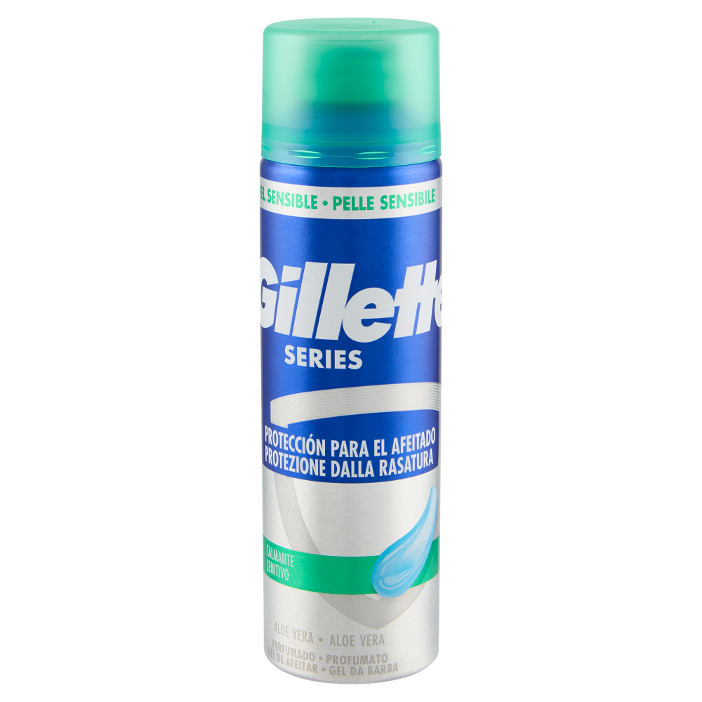 Gillette Series Gel da Barba Lenitivo, 200 ml