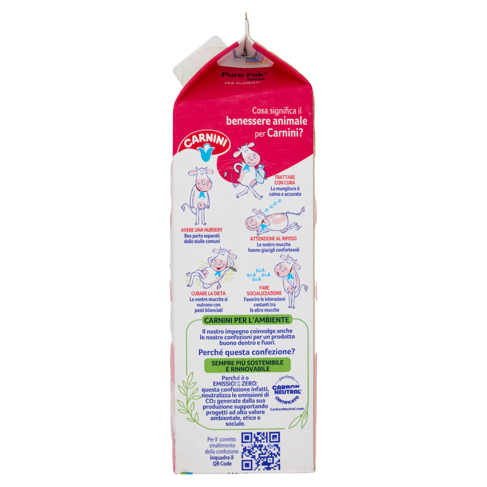 Carnini Latte Lombardo Microfiltrato Pastorizzato Dura di Più Parzialmente Scremato 1000 ml