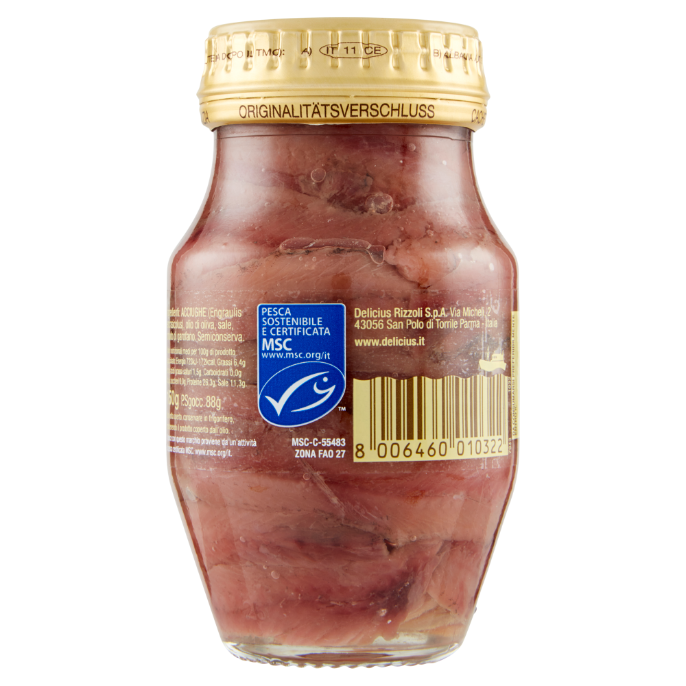 Delicius Filetti di Alici in olio di oliva (41%) 150 g