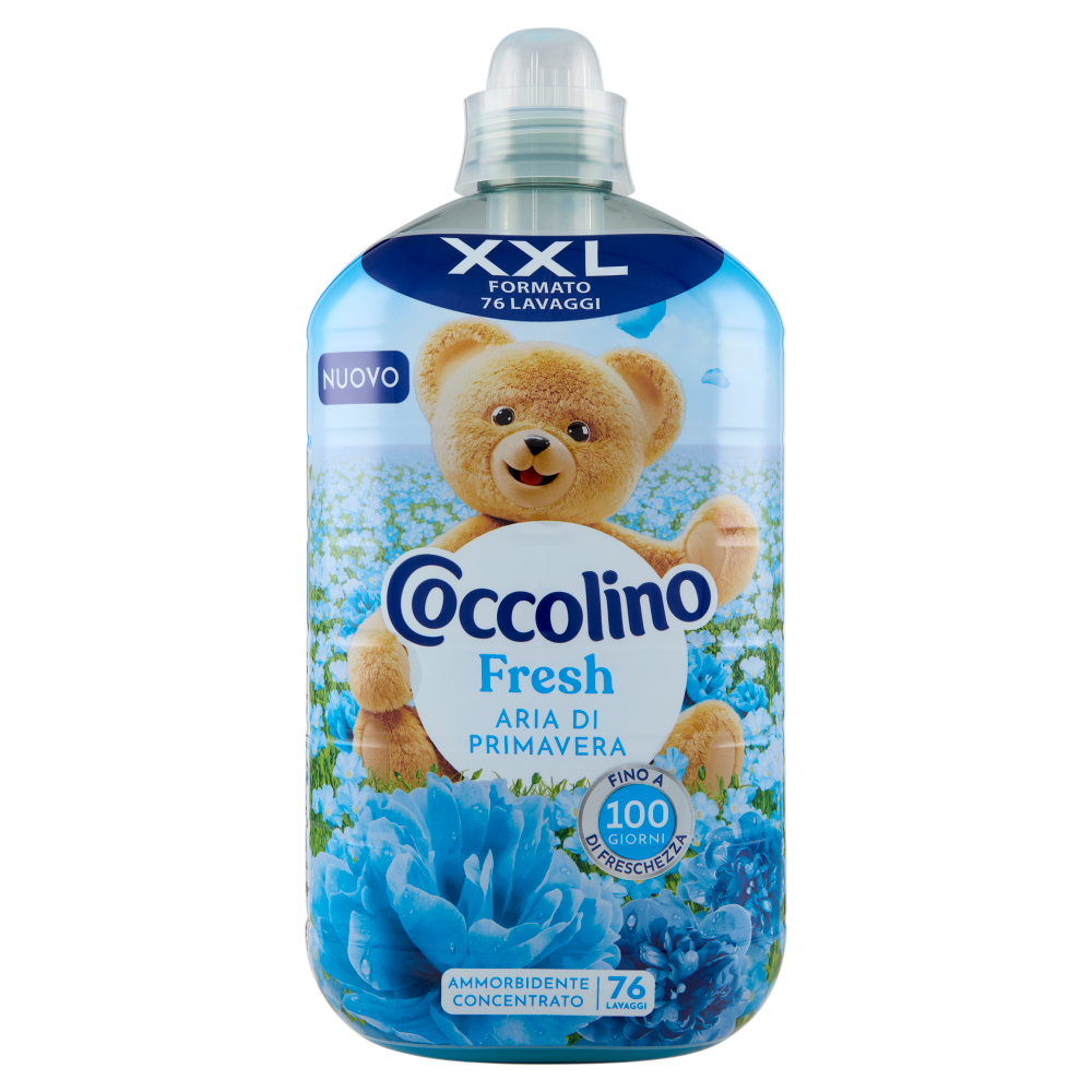 Coccolino Ammorbidente Concentrato Fresh Aria di Primavera 76 Lavaggi 1750 ml