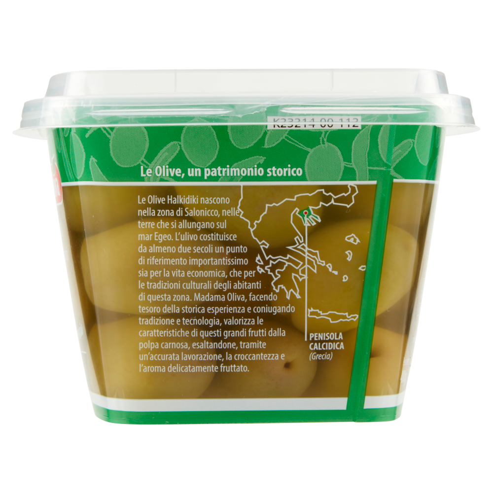 Madama Oliva il Frutto di Grecia Olive Halkidiki Verdi Dolci Giganti 480 g