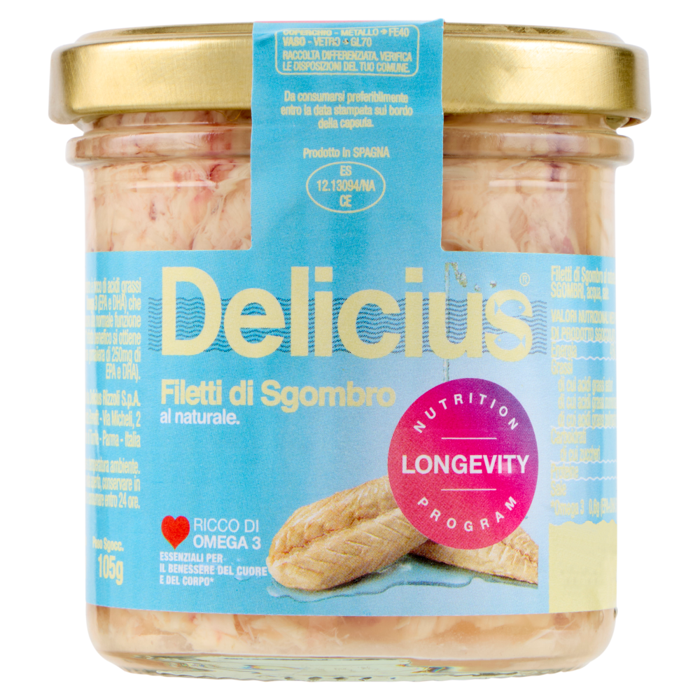 Delicius Filetti di Sgombro al naturale 150 g