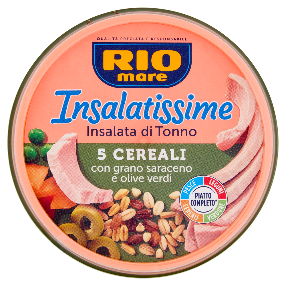 Rio mare Insalatissime Insalata di Tonno 5 Cereali con grano saraceno e olive verdi 200 g