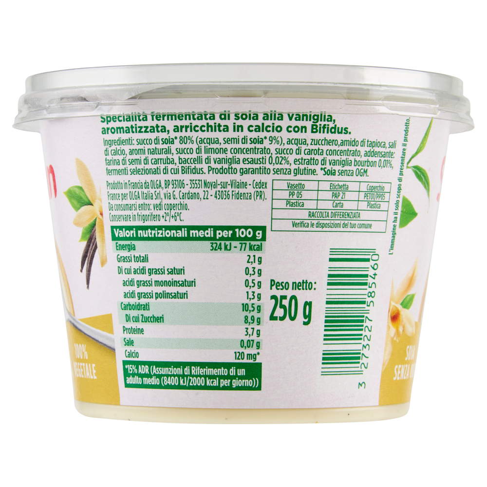 Sojasun Bifidus Vaniglia 250 g