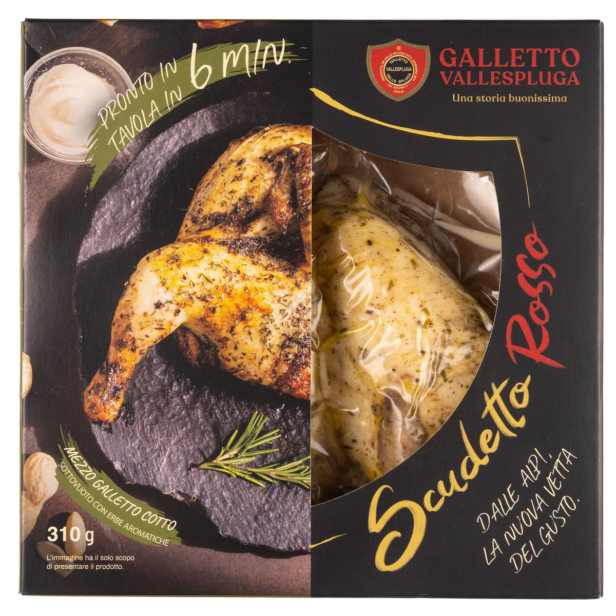 Vallespluga Galletto a Metà con Erbette