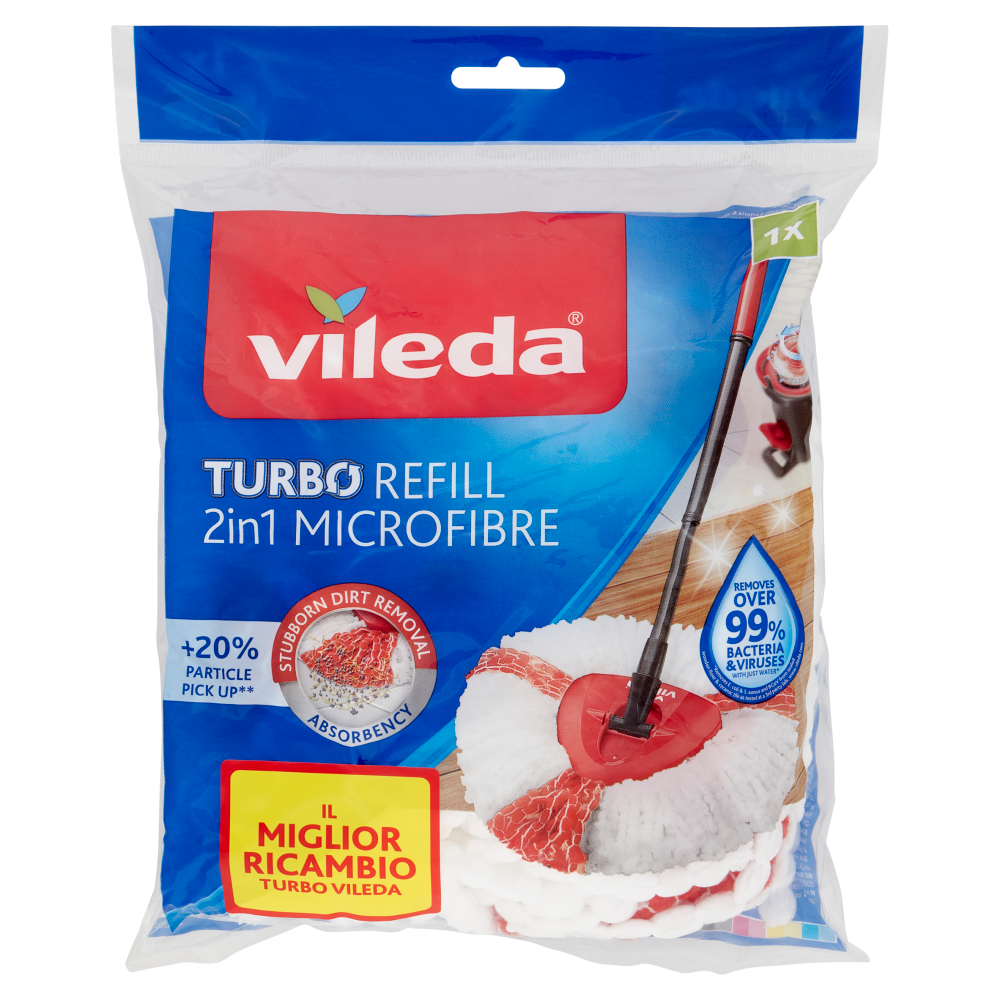 Vileda Turbo Refill 2in1 Microfibre 1 pz