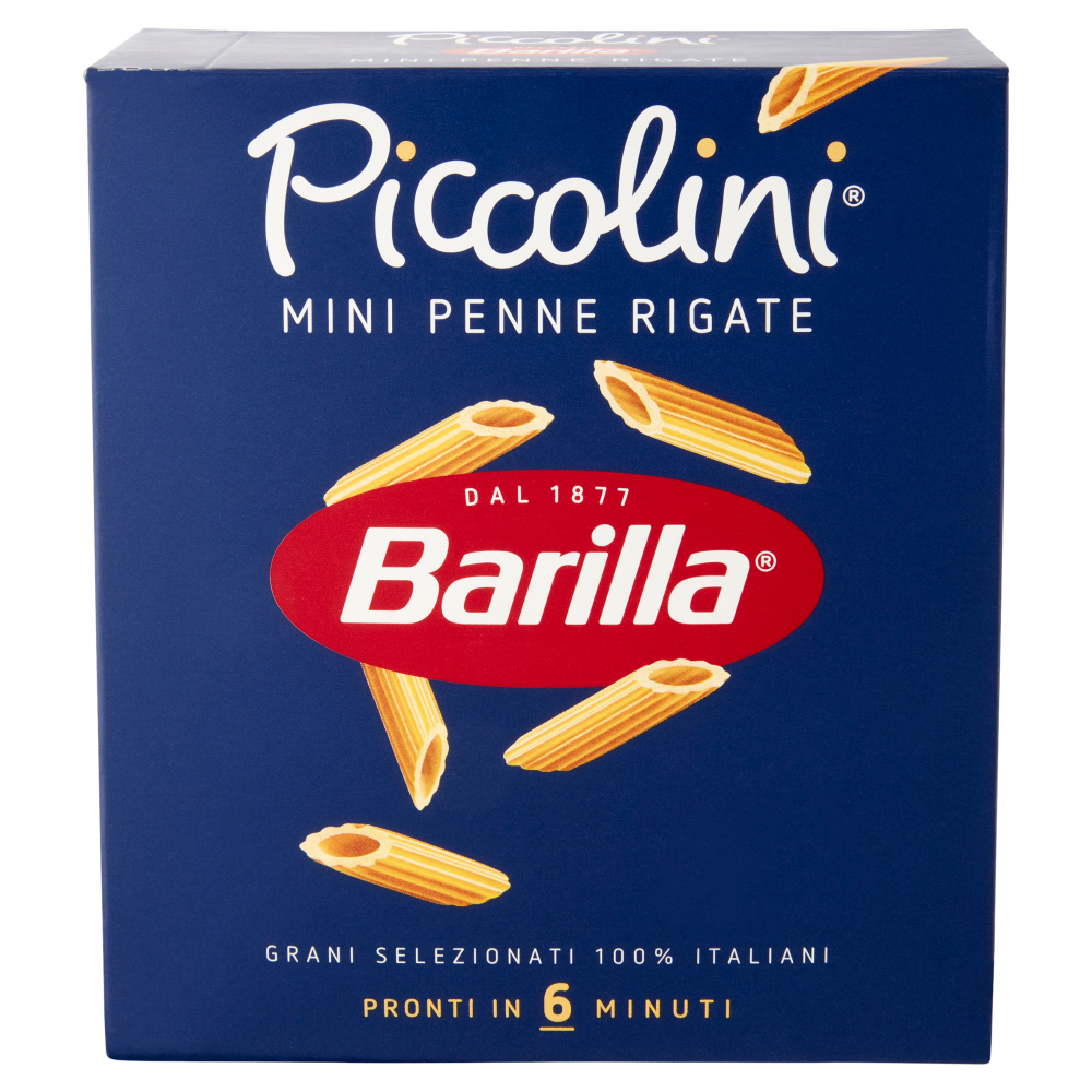 Barilla Piccolini Grano Italiano Mini Penne Rigate 500g | Carrefour