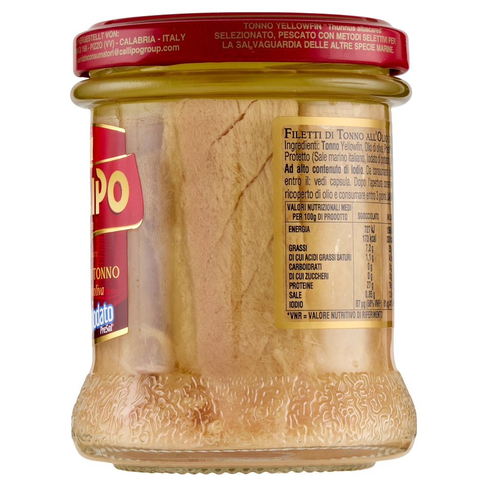 Callipo Filetti di Tonno all'olio di oliva 176 g