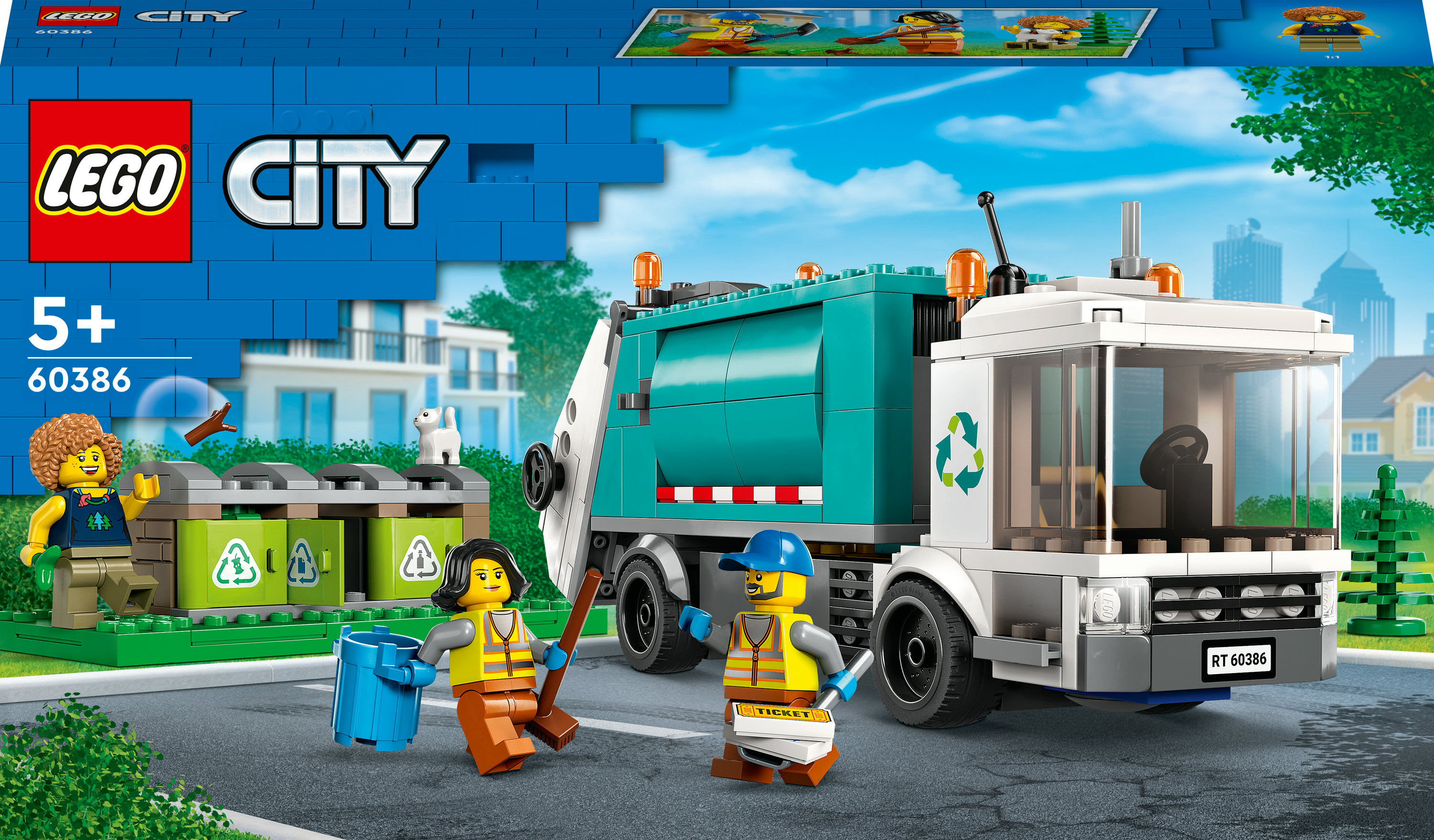 LEGO City Camion per il riciclaggio dei rifiuti