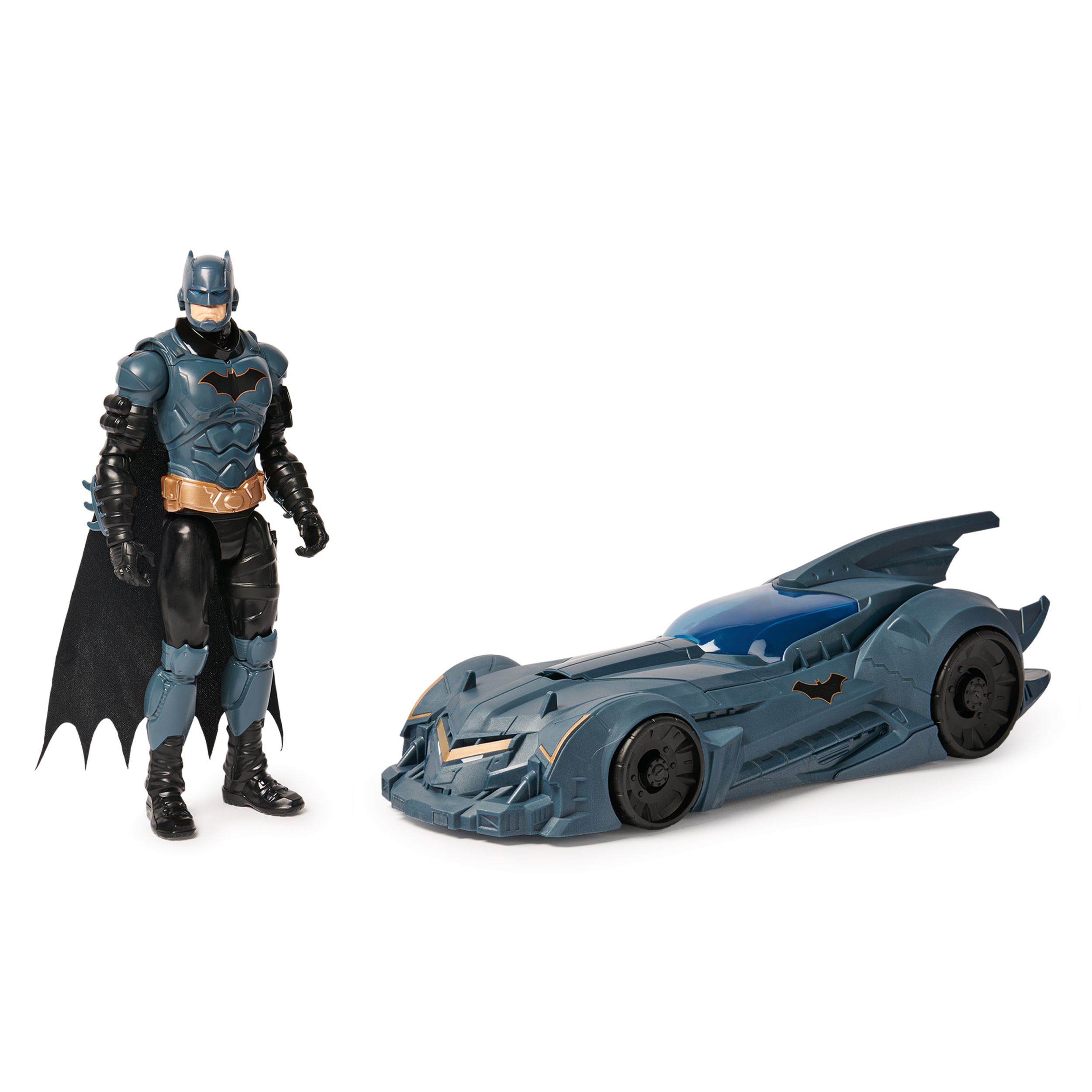 DC Comics Batman, Shadow Guardian Batmobile e action figure di Batman, giocattoli per bambini dai 3 anni in su