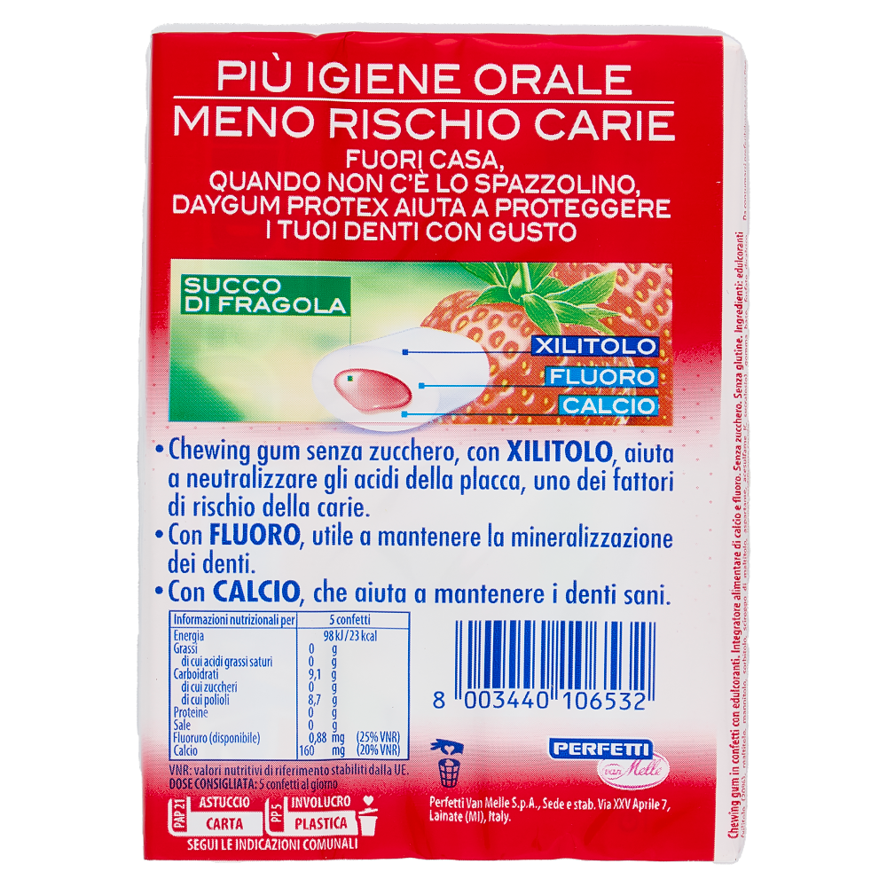 Daygum Protex con Succo di Fragola 2 x 30 g