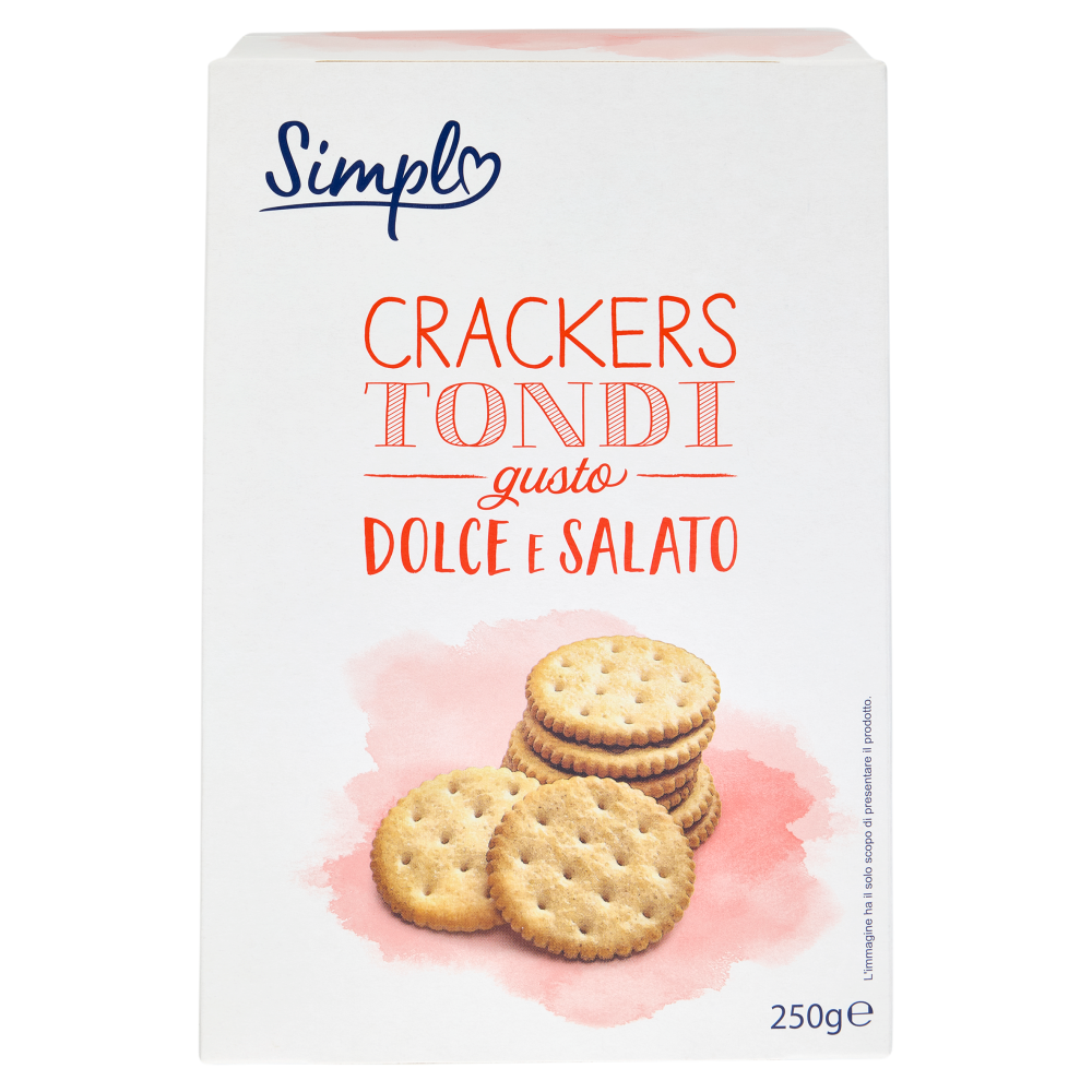 Simpl Crackers Tondi gusto Dolce e Salato 250 g