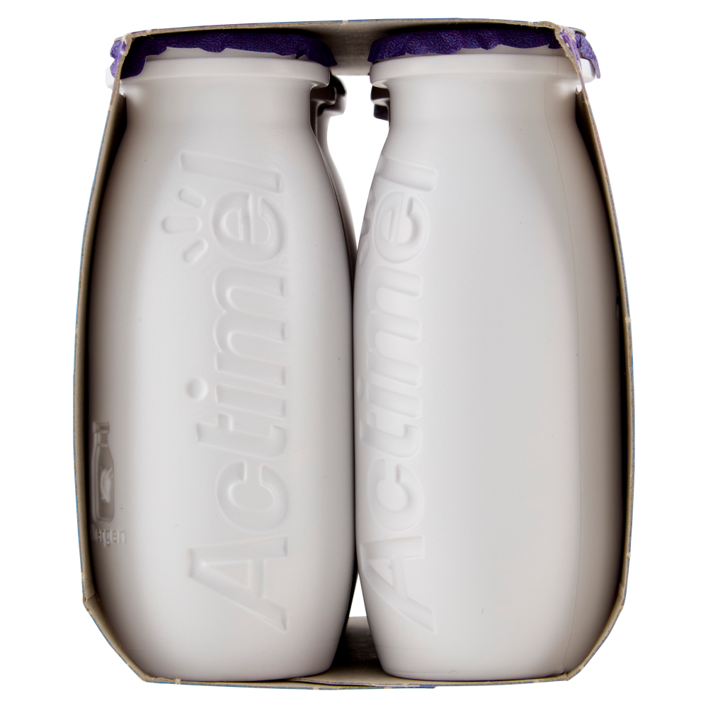 ACTIMEL, Yogurt da Bere con Vit B6 e D per il Sistema Immunitario, gusto Ribes Nero-Acai, 6X100G