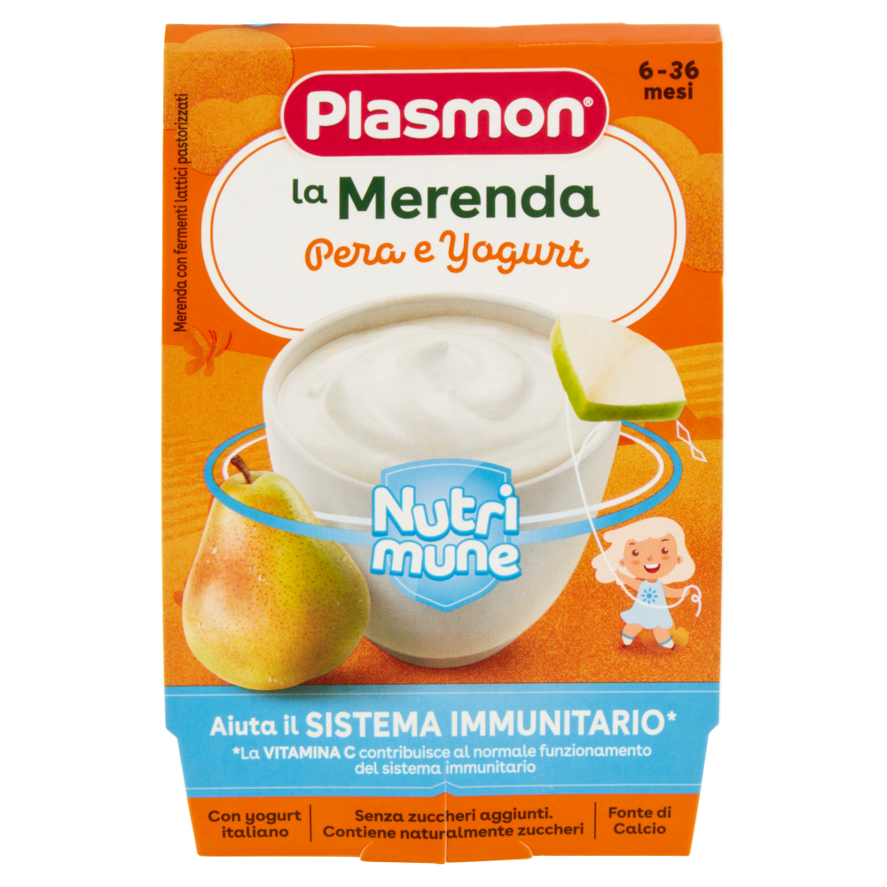 Plasmon la Merenda Pera e Yogurt Nutri mune 2 x 120 g
